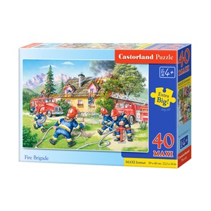 Castorland (B-040025) - "The Firefighters in action" - 40 pezzi
