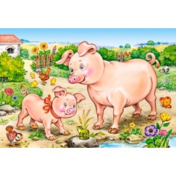 Castorland (B-04416) - "Animal Moms and Babies" - 8 12 15 20 pezzi