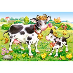 Castorland (B-04416) - "Animal Moms and Babies" - 8 12 15 20 pezzi