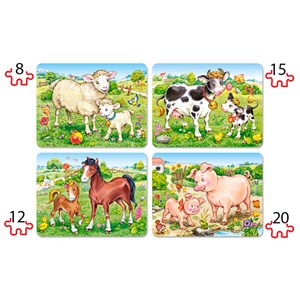 Castorland (B-04416) - "Animal Moms and Babies" - 8 12 15 20 pezzi
