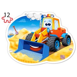 Castorland (B-043040) - "Construction Vehicles" - 8 12 15 20 pezzi