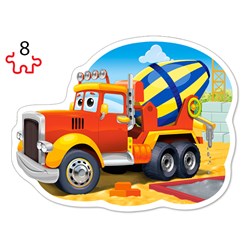 Castorland (B-043040) - "Construction Vehicles" - 8 12 15 20 pezzi