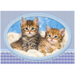 Castorland (B-13111) - "Kittens Curling up on a Blanket" - 120 pezzi