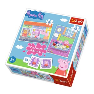 Trefl (90600) - "Peppa Pig + Memo" - 30 48 pezzi