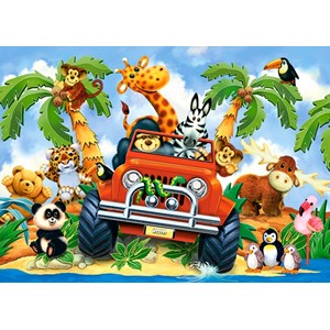 Castorland (B-040131) - "Softies on Safari" - 40 pezzi