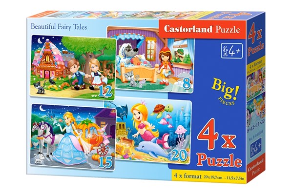 Castorland (B-041008) - "Beautiful Fairy Tales" - 8 12 15 20 pezzi