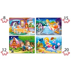 Castorland (B-041008) - "Beautiful Fairy Tales" - 8 12 15 20 pezzi