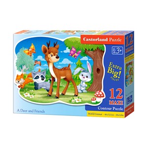 Castorland (B-120154) - "A Deer and Friends" - 12 pezzi