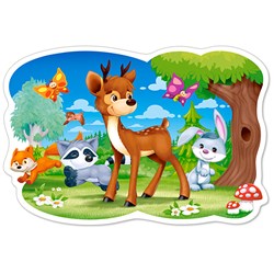 Castorland (B-120154) - "A Deer and Friends" - 12 pezzi