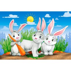 Castorland (B-041046) - "Lovely Animals" - 8 12 15 20 pezzi