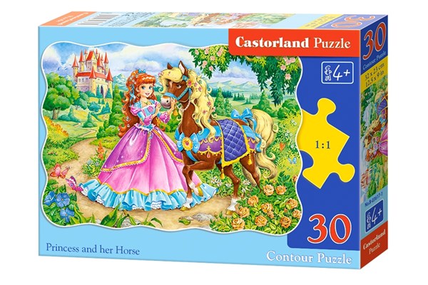 Castorland (B-03617) - "The Princess and her Horse" - 30 pezzi