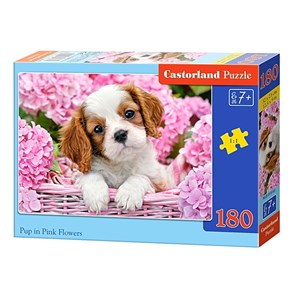 Castorland (B-018185) - "Pup in Punk Flowers" - 180 pezzi