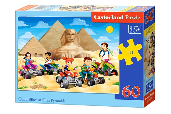Castorland (B-066018) - "Quad Bikes at Giza Pyramids, Egypt" - 60 pezzi