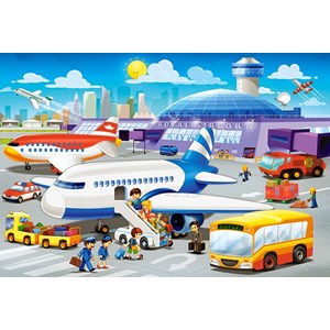 Castorland (B-040223) - "A Day at the Airport" - 40 pezzi