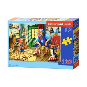 Castorland (B-12787) - "Pinocchio and Gepetto" - 120 pezzi