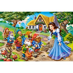 Castorland (B-040247) - "Snow White and the Seven Dwarfs" - 40 pezzi