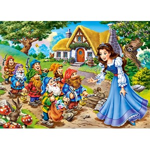 Castorland (B-13401) - "Snow White and the Seven Dwarfs" - 120 pezzi