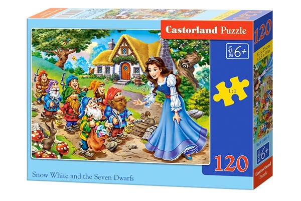 Castorland (B-13401) - "Snow White and the Seven Dwarfs" - 120 pezzi