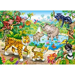 Castorland (B-13173) - "Animals in the Jungle" - 120 pezzi