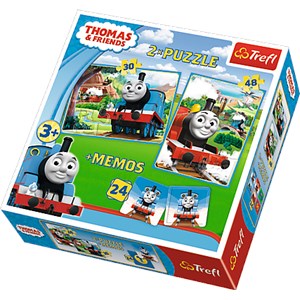 Trefl (90602) - "Thomas & Friends + Memo" - 30 48 pezzi