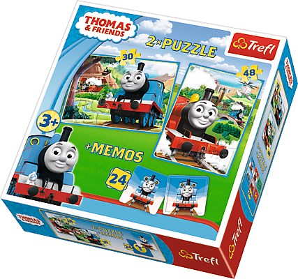 Trefl (90602) - "Thomas & Friends + Memo" - 30 48 pezzi