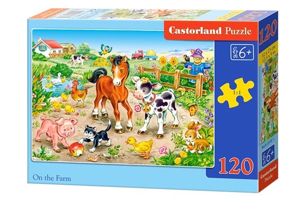 Castorland (B-13197) - "On the Farm" - 120 pezzi