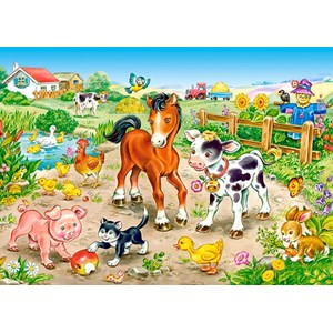Castorland (B-13197) - "On the Farm" - 120 pezzi