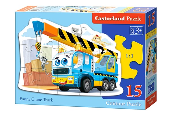 Castorland (B-015108) - "Funny Crane Truck" - 15 pezzi