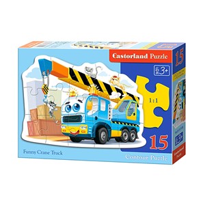 Castorland (B-015108) - "Funny Crane Truck" - 15 pezzi