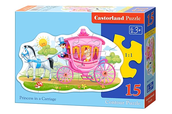 Castorland (B-015122) - "Princess in a Carriage" - 15 pezzi