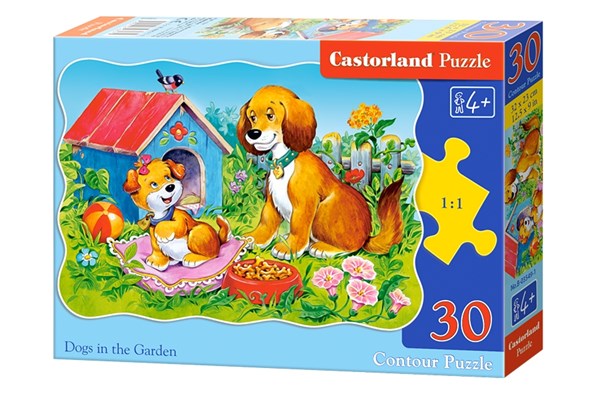 Castorland (B-03549) - "Dogs in the Garden" - 30 pezzi