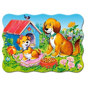 Castorland (B-03549) - "Dogs in the Garden" - 30 pezzi