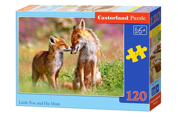 Castorland (B-13241) - "Little Fox and His Mum" - 120 pezzi