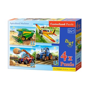 Castorland (B-041039) - "Agricultural Machines" - 8 12 15 20 pezzi