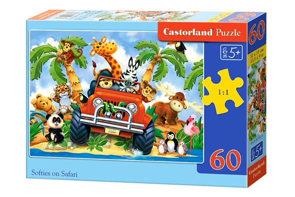 Castorland (B-06793) - "Softies on Safari" - 60 pezzi