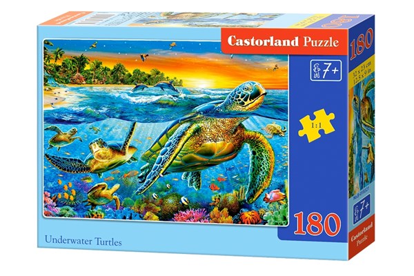 Castorland (B-018321) - "Underwater Turtles" - 180 pezzi