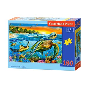 Castorland (B-018321) - "Underwater Turtles" - 180 pezzi
