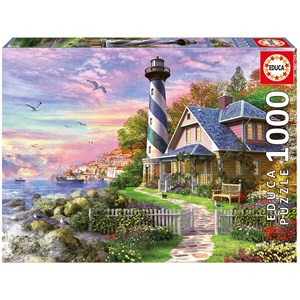 Educa (17740) - "Lighthouse at Rock Bay" - 1000 pezzi