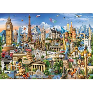 Educa (17697) - "Europe Landmarks" - 2000 pezzi