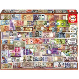Educa (17659) - "World banknotes" - 1000 pezzi