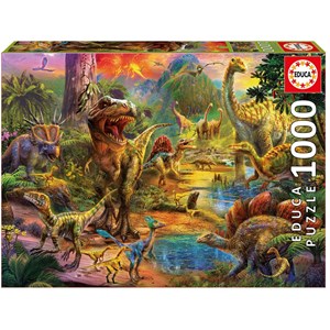 Educa (17655) - "Land of dinosaurs" - 1000 pezzi