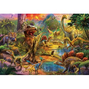 Educa (17655) - "Land of dinosaurs" - 1000 pezzi