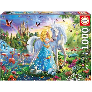 Educa (17654) - "The princess and the unicorn" - 1000 pezzi