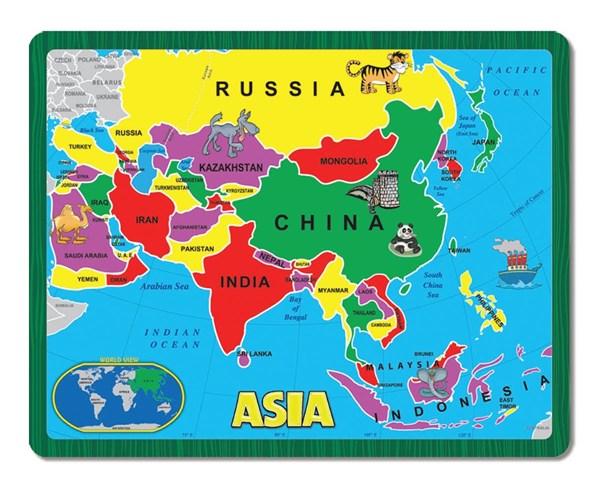 A Broader View (655) - "Asia (The Continent Puzzle)" - 50 pezzi
