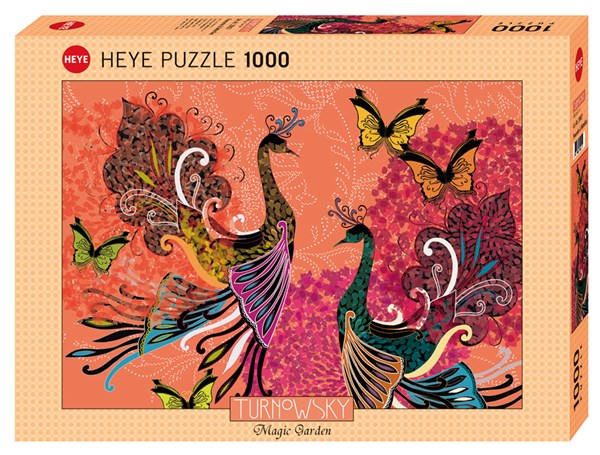 Heye (29821) - Turnowsky: "Peacocks & Butterflies" - 1000 pezzi