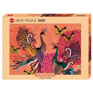 Heye (29821) - Turnowsky: "Peacocks & Butterflies" - 1000 pezzi