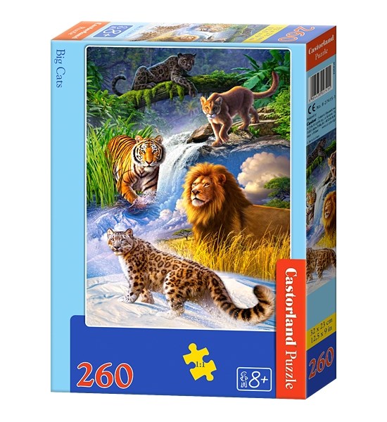 Castorland (B-27415) - "Big Cats" - 260 pezzi