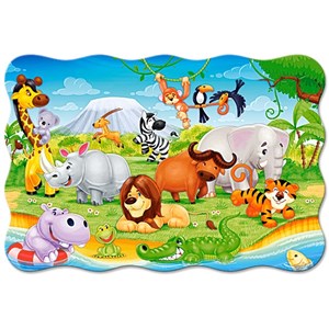 Castorland (C-02276) - "African Animals" - 20 pezzi