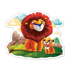 Castorland (B-04454) - "Animals of Africa" - 4 5 6 7 pezzi