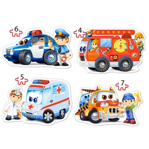 Castorland (B-04393) - "Rescue Services" - 4 5 6 7 pezzi